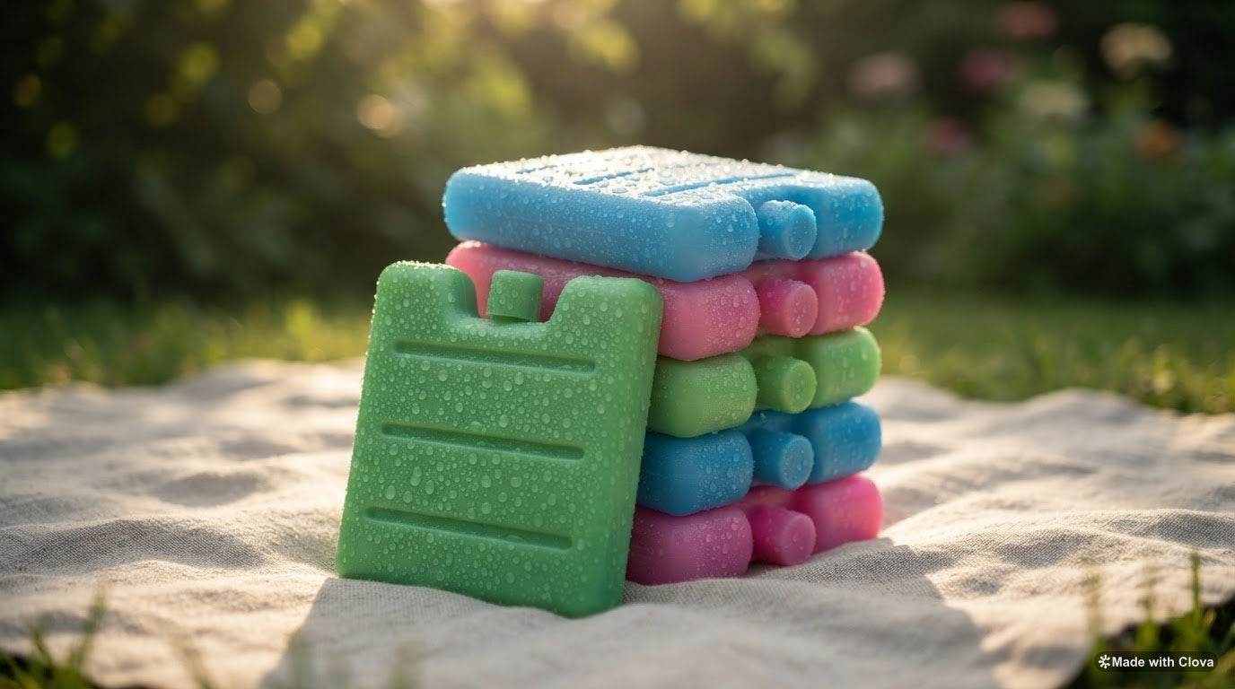 Reusable Lunch Box Ice Packs – Slim Freezer Cooling Blocks