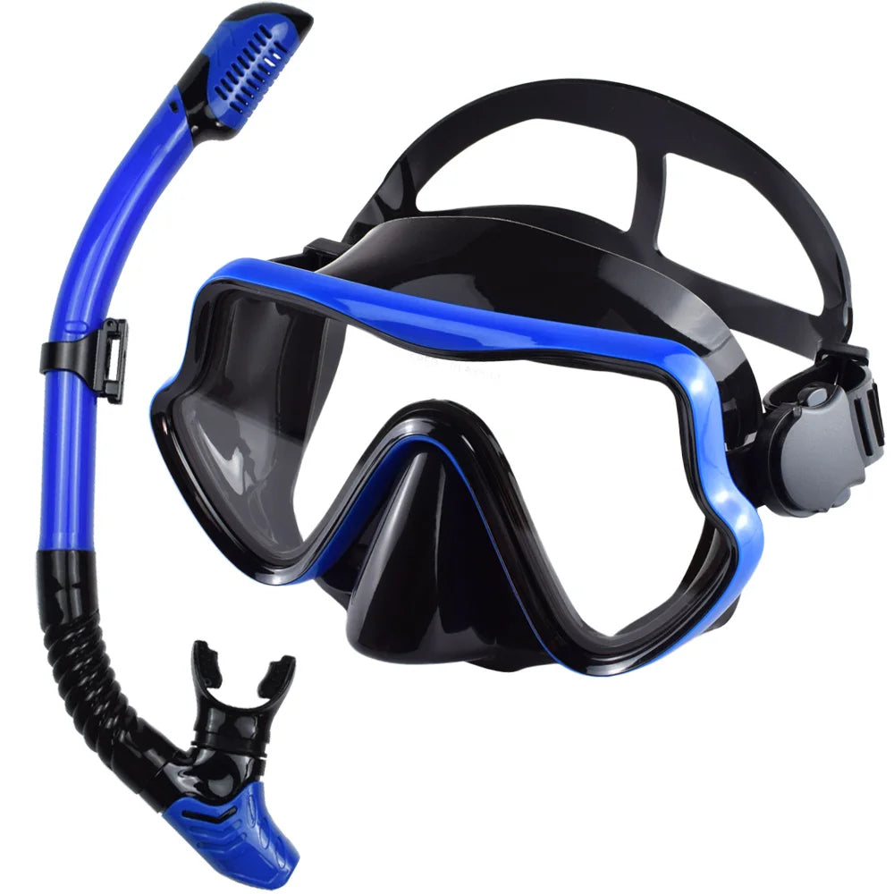 Adult Panoramic Snorkelling Mask & Dry Snorkel Set