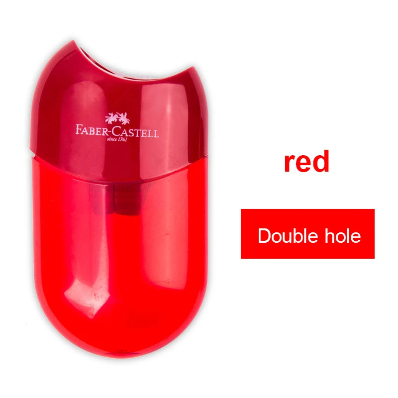 Double-Hole Pencil Sharpener with Shavings Container