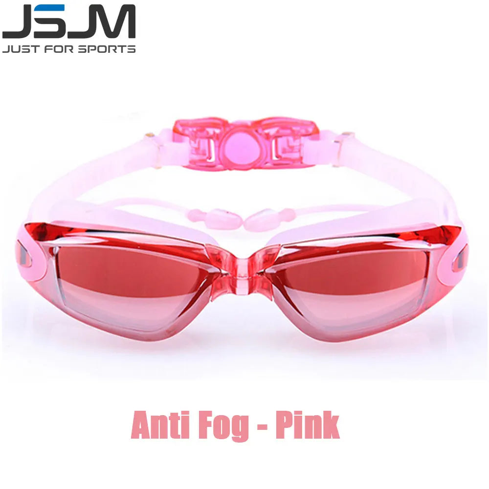 Adult Anti-Fog Swimming Goggles – Adjustable Comfort Fit