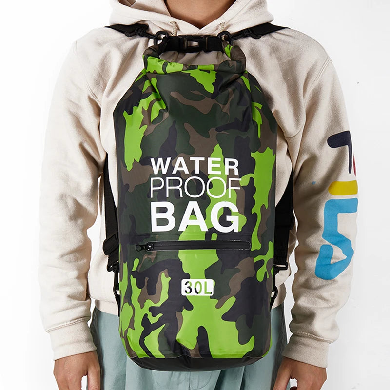 Waterproof Dry Bag Backpack with Wet/Dry Separation – 15L / 20L / 30L