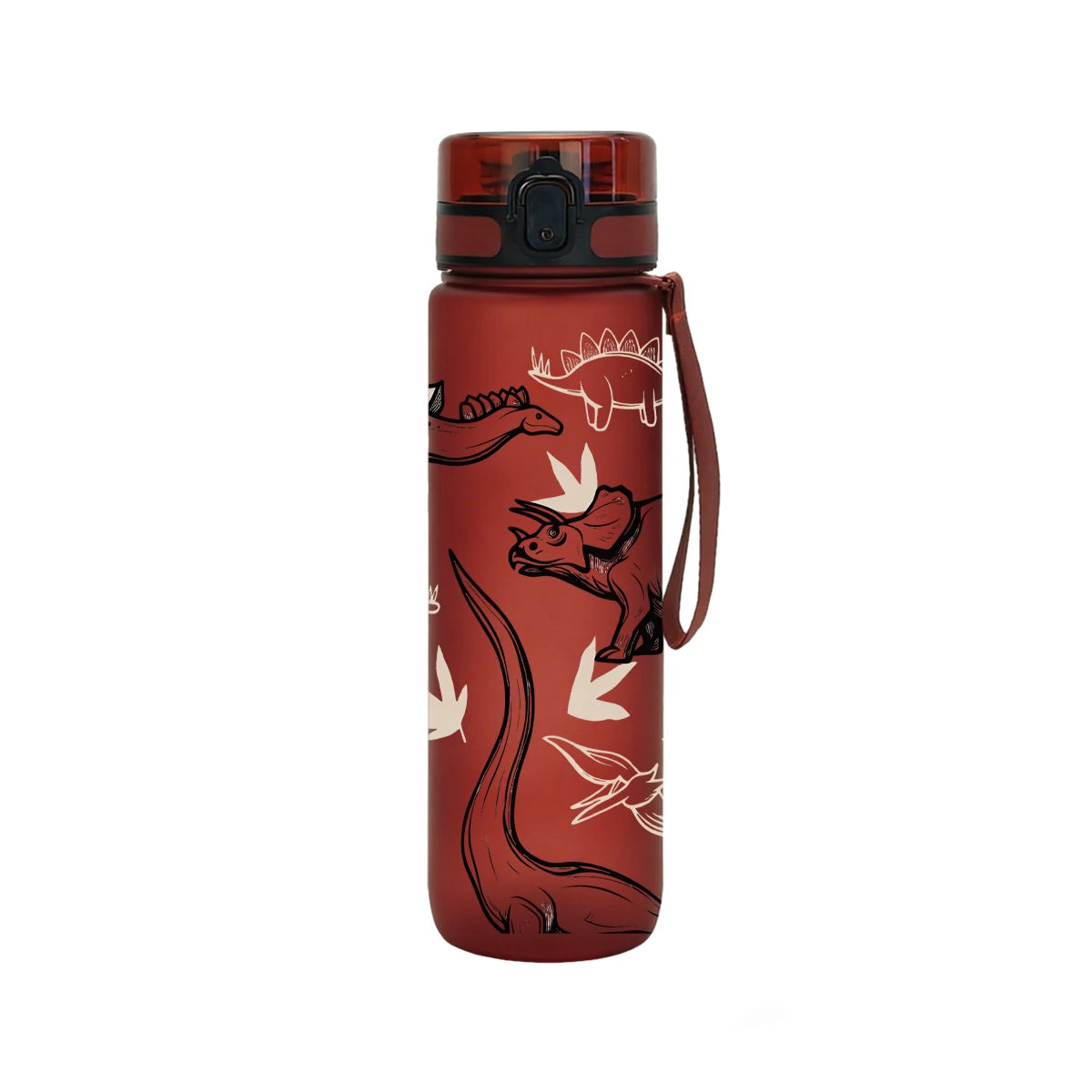 750ml Dinosaur Kids Water Bottle – Flip-Top School & Sports Bottle