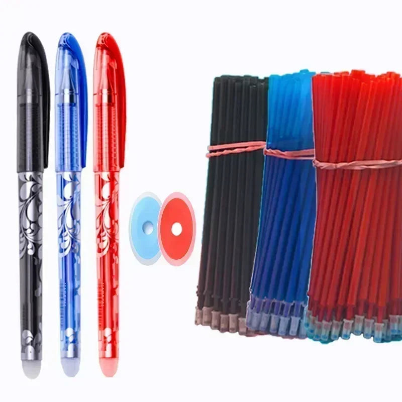Erasable Gel Pen Set – School & Study Writing Pens