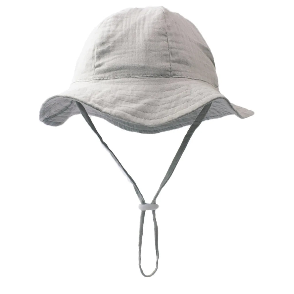 Baby Cotton Sun Hat with Adjustable Chin Strap