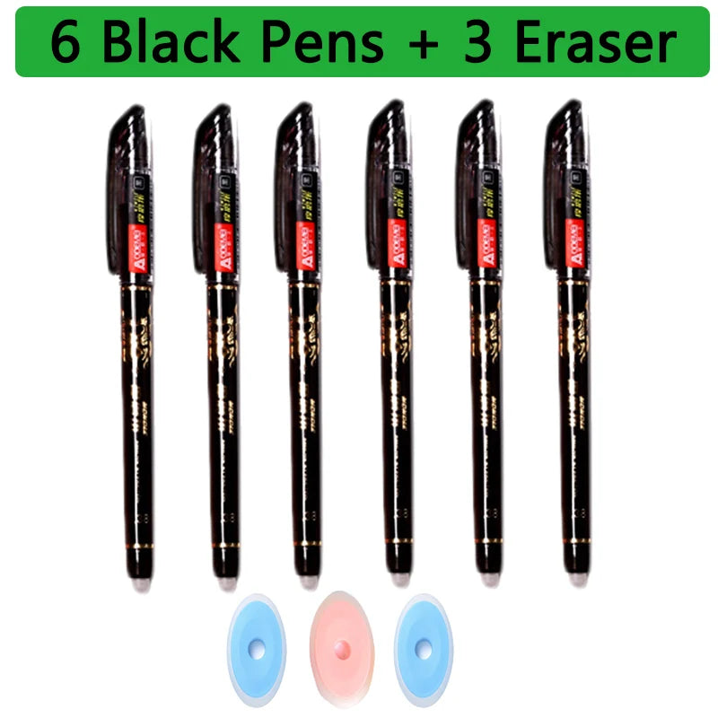 Erasable Gel Pen Set – School & Study Writing Pens