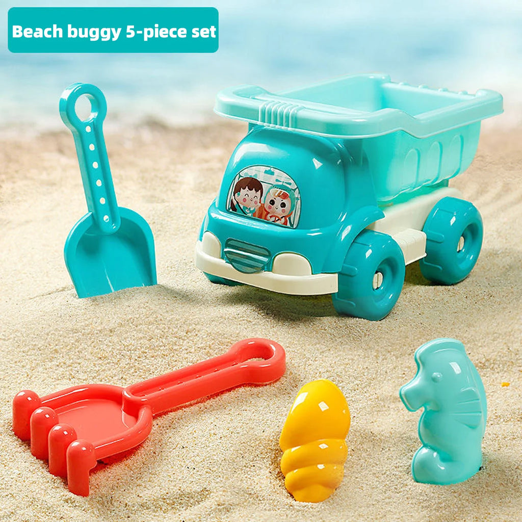 18-Piece Kids Beach Sand Toy Set – Bucket, Tools & Moulds