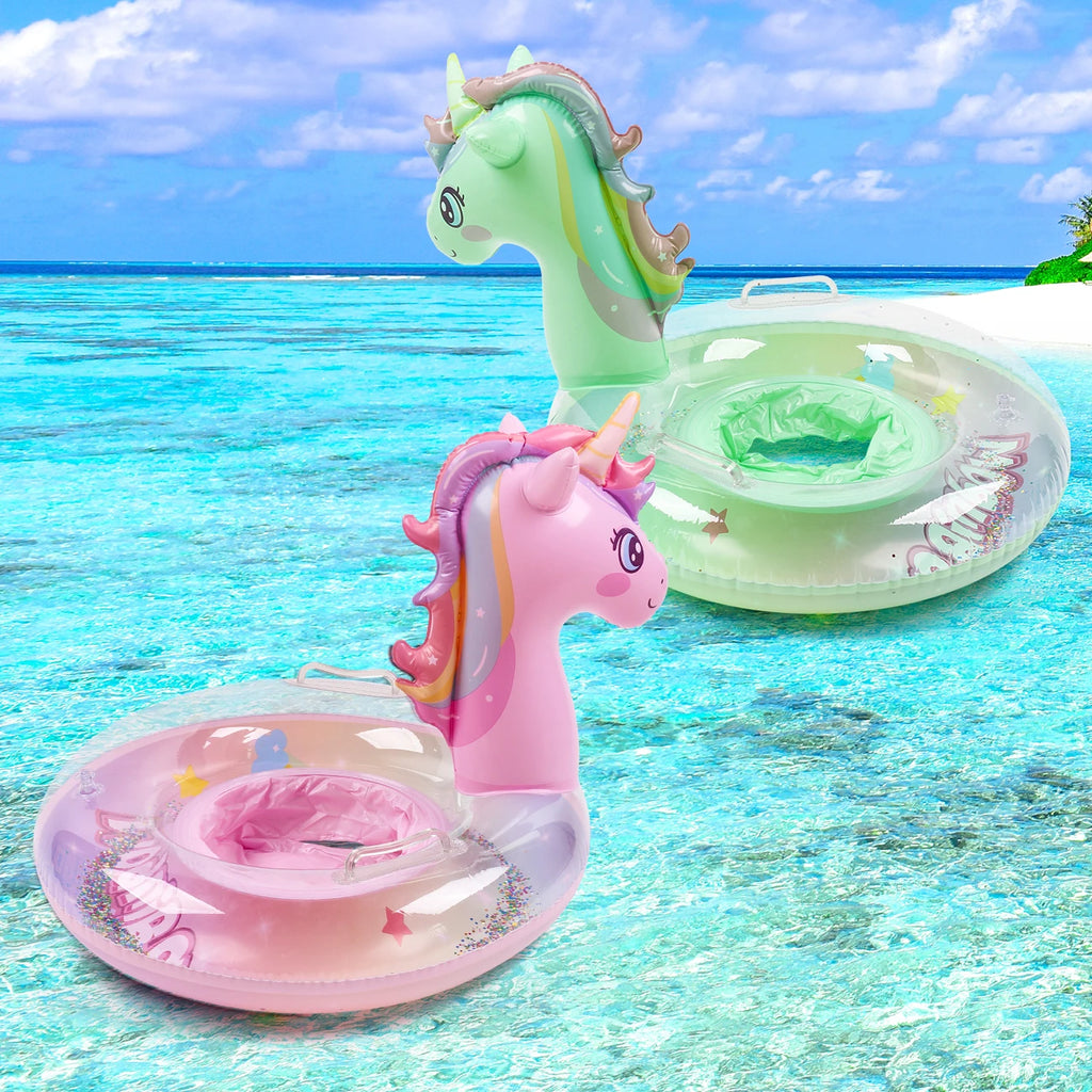 Unicorn Inflatable Swimming Ring – Kids Pool Float