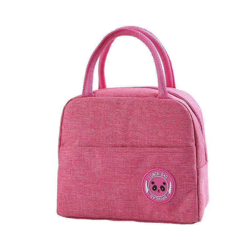 Patterned Insulated Lunch Bag – Portable School & Picnic Cooler Bag