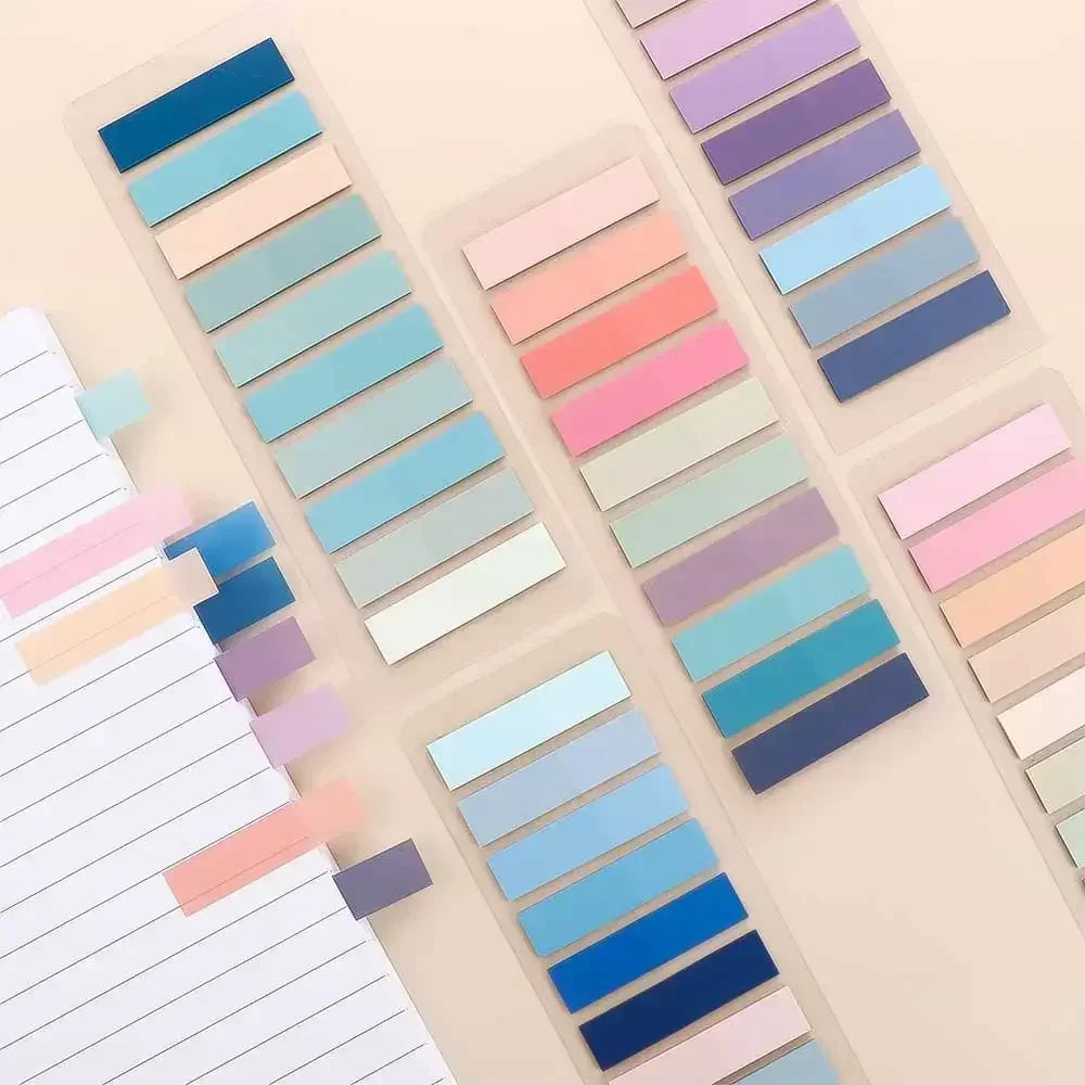 200-Piece Study Page Marker Tabs – Self-Adhesive Index Notes