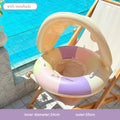 Inflatable Pool Lounge Ring with Backrest