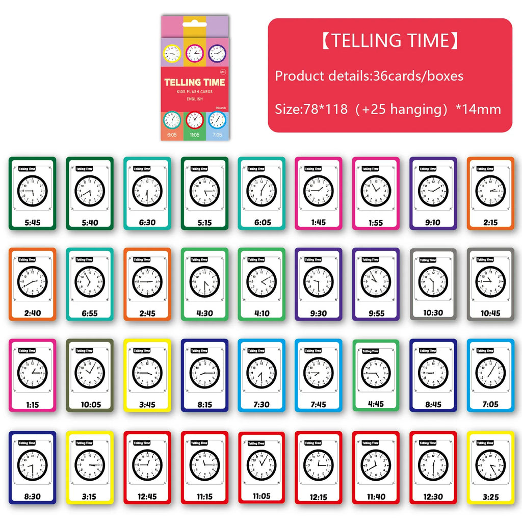 Early Learning Flash Cards – 36-Piece Educational Card Set