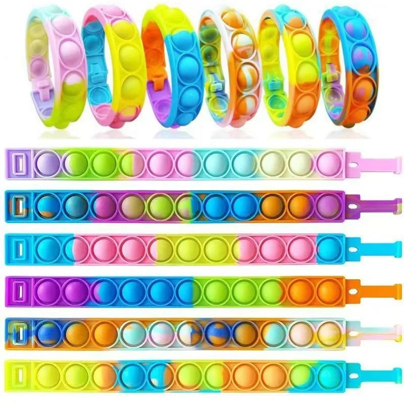 Pop Fidget Sensory Bracelet – Colourful Bubble Wristband