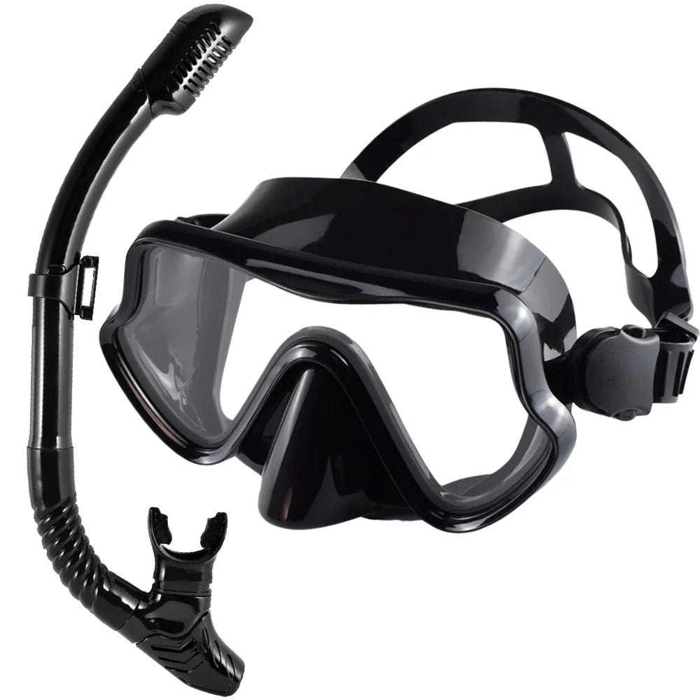 Adult Panoramic Snorkelling Mask & Dry Snorkel Set