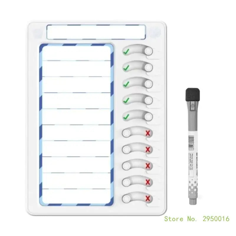 Magnetic Sliding Chore & Routine Chart – Erasable Daily Checklist