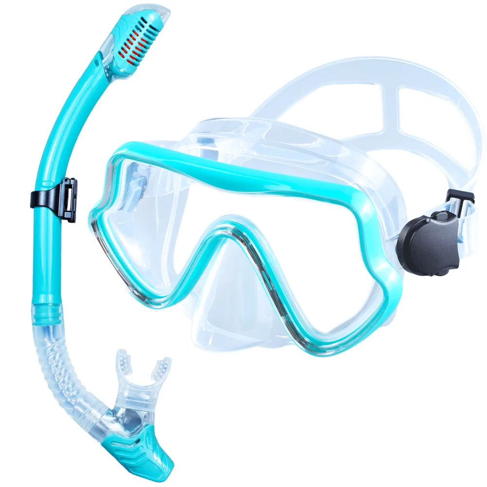 Adult Panoramic Snorkelling Mask & Dry Snorkel Set