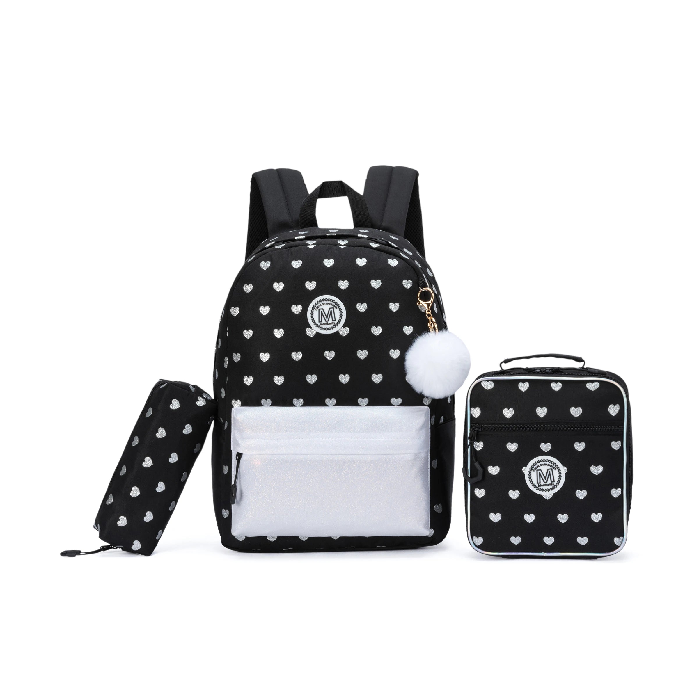 Girls School Backpack Set – Backpack, Lunch Bag & Pencil Case