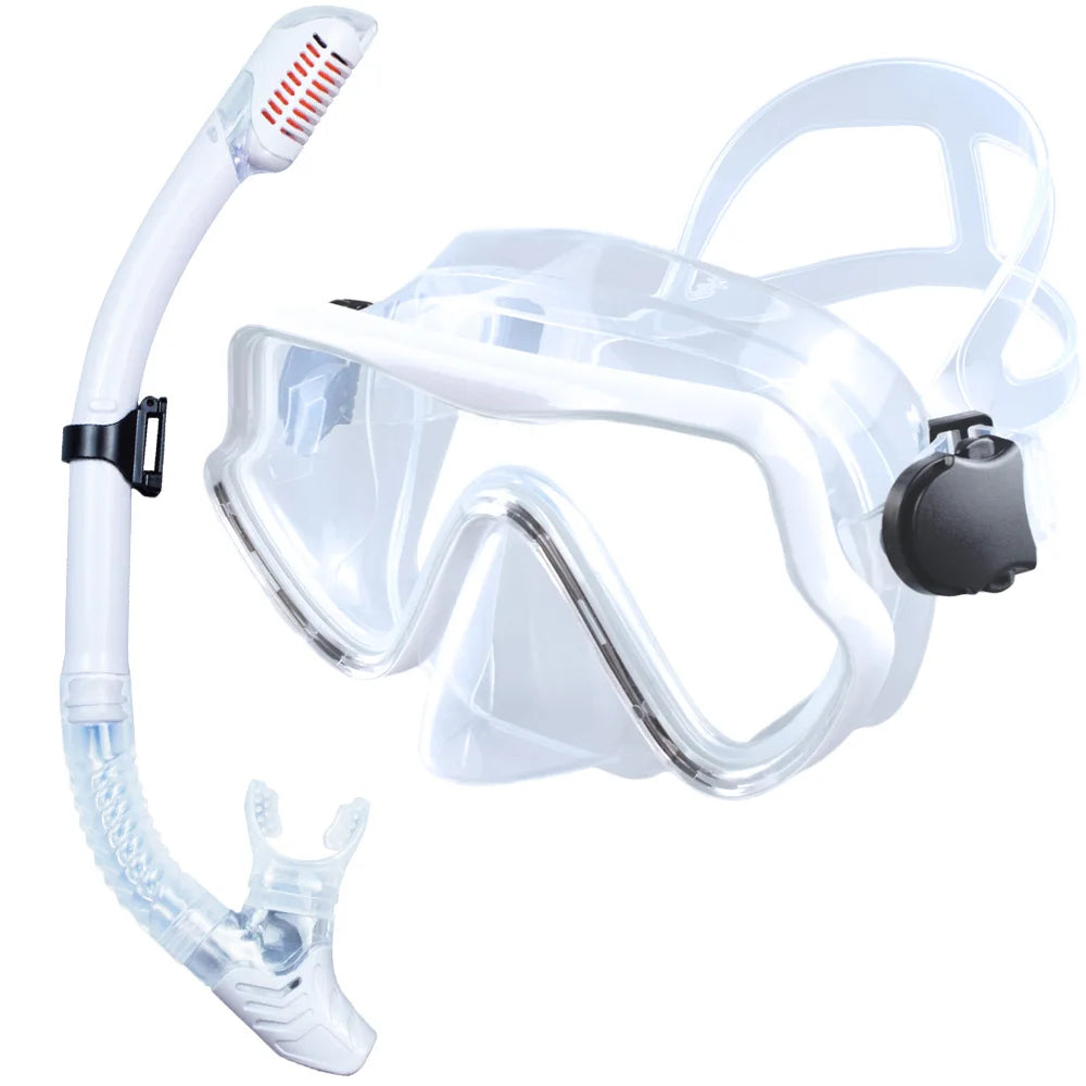 Adult Panoramic Snorkelling Mask & Dry Snorkel Set