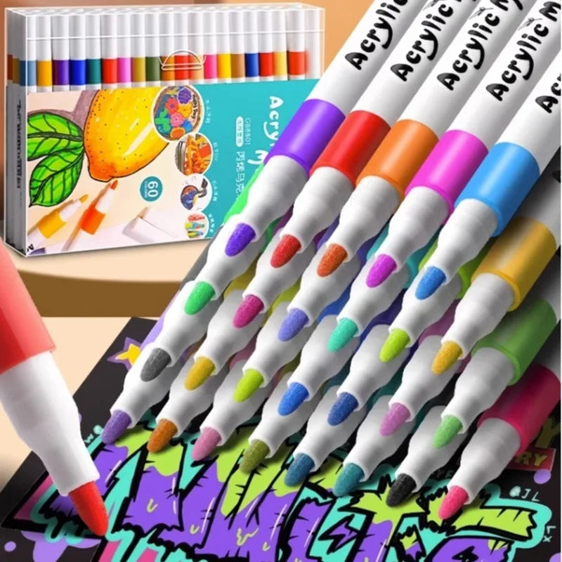 Acrylic Paint Marker Set – Multi-Surface Art & Craft Pens
