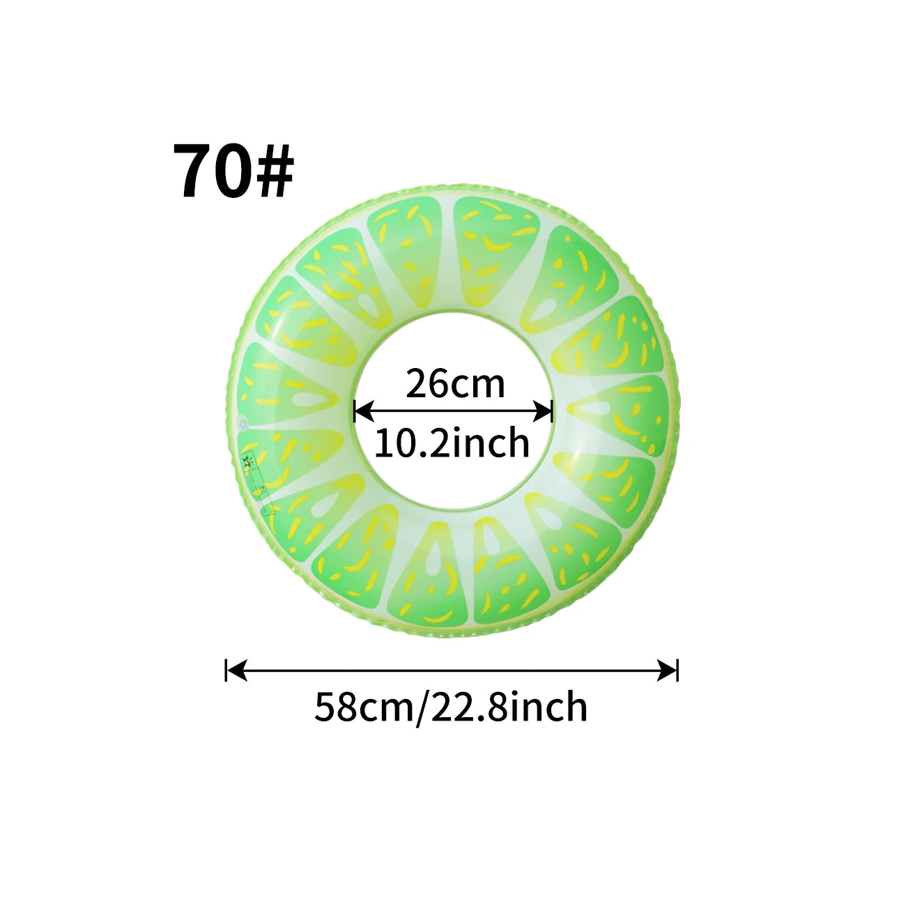 Tropical Fruit Inflatable Pool Ring