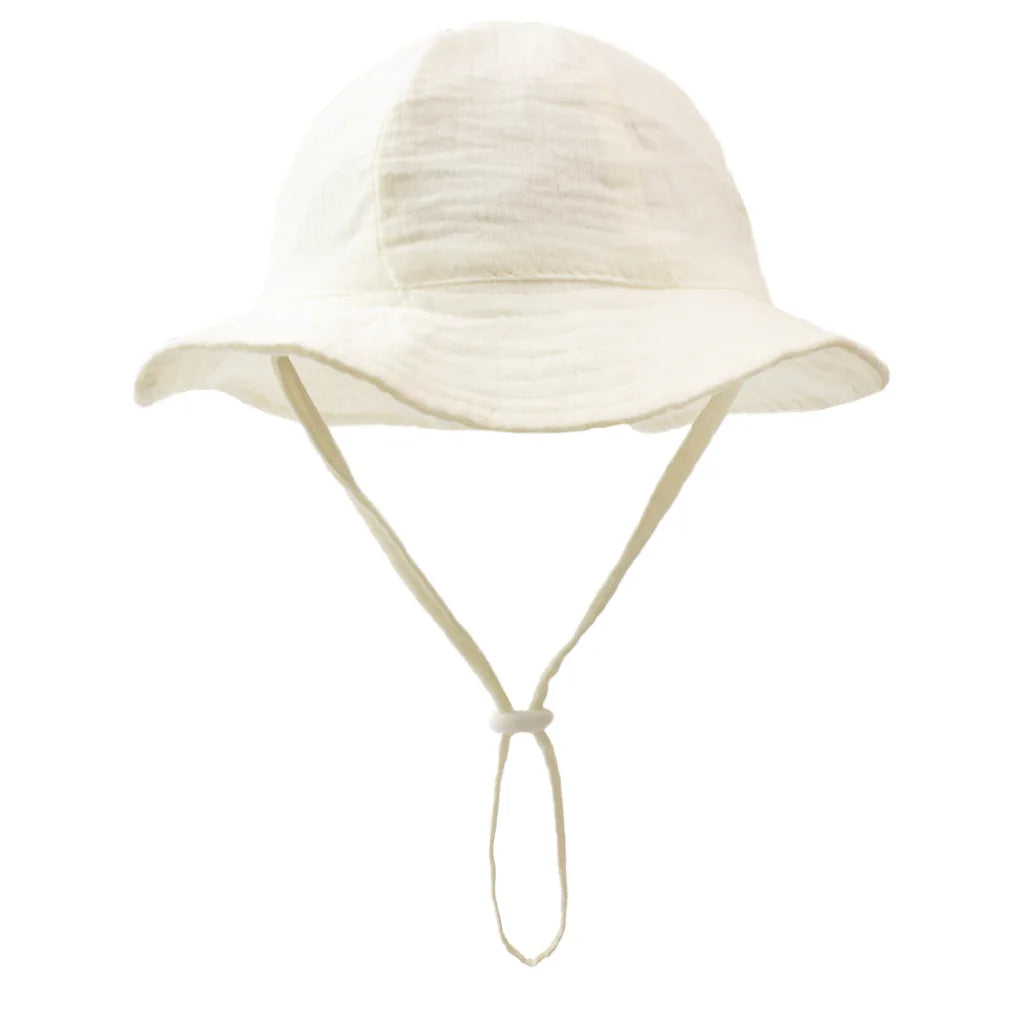 Baby Cotton Sun Hat with Adjustable Chin Strap
