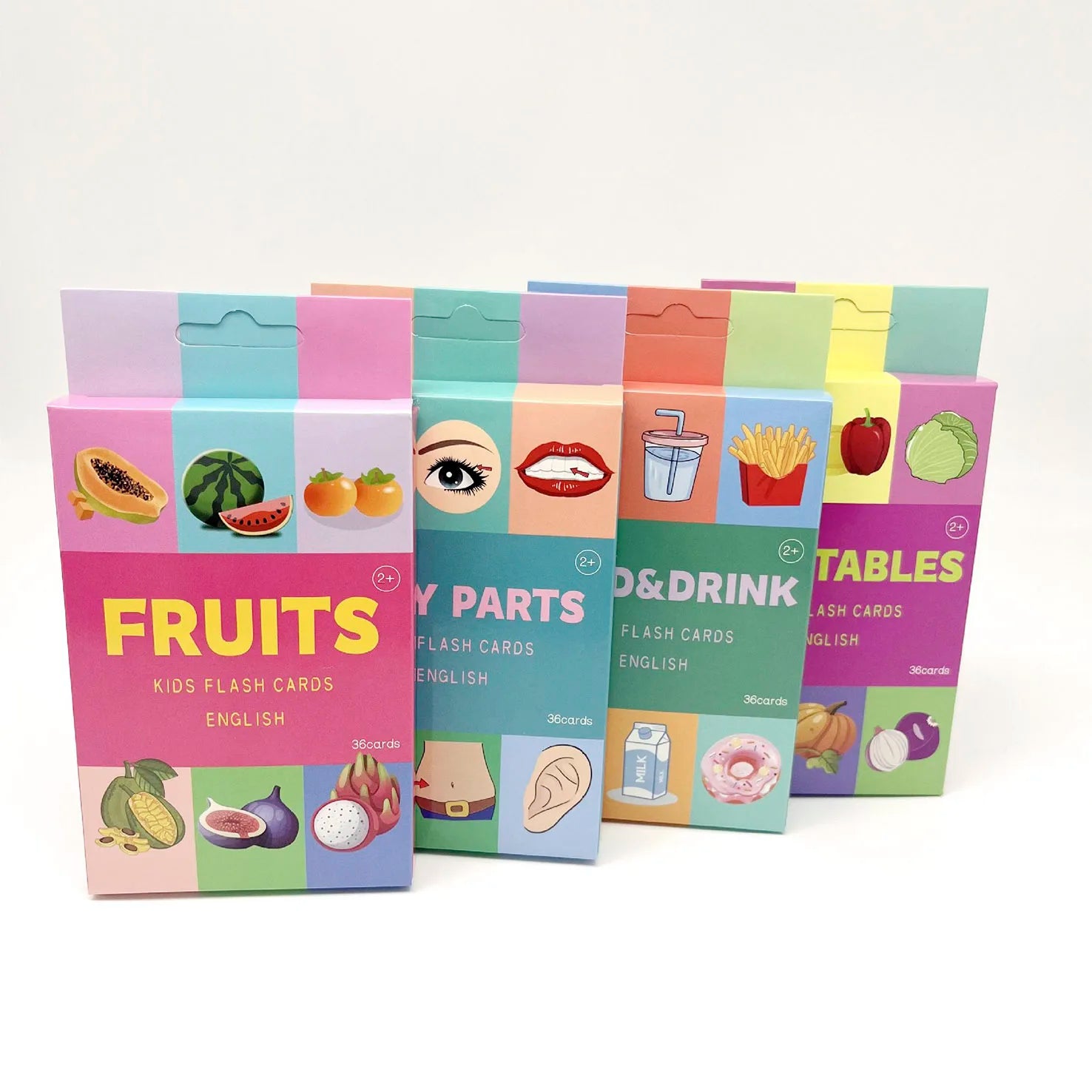 Early Learning Flash Cards – 36-Piece Educational Card Set