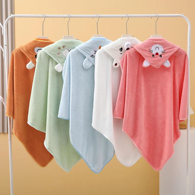 Kids Hooded Animal Towel – Soft Quick-Dry Bath & Beach Towel