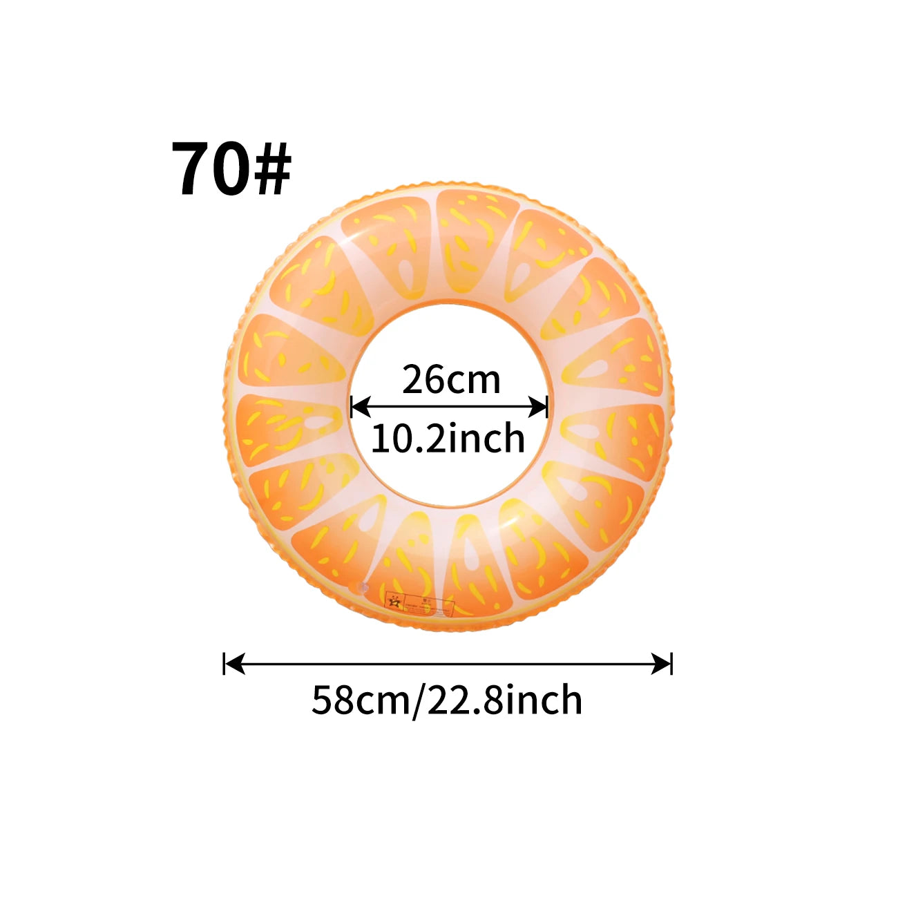 Tropical Fruit Inflatable Pool Ring