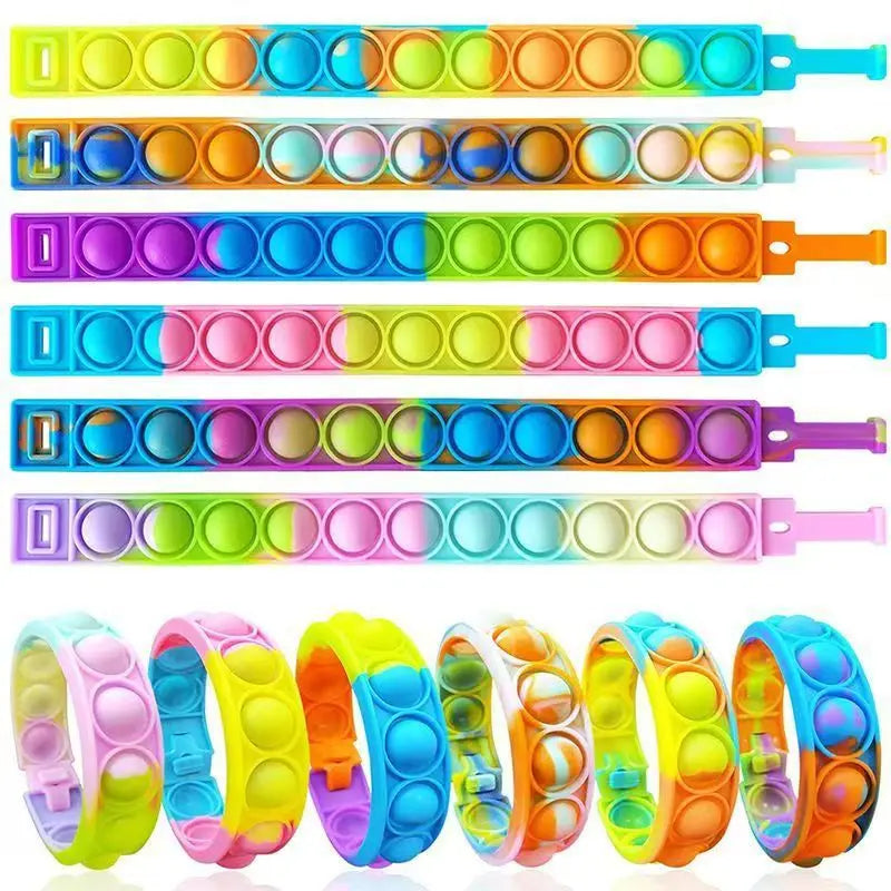 Pop Fidget Sensory Bracelet – Colourful Bubble Wristband
