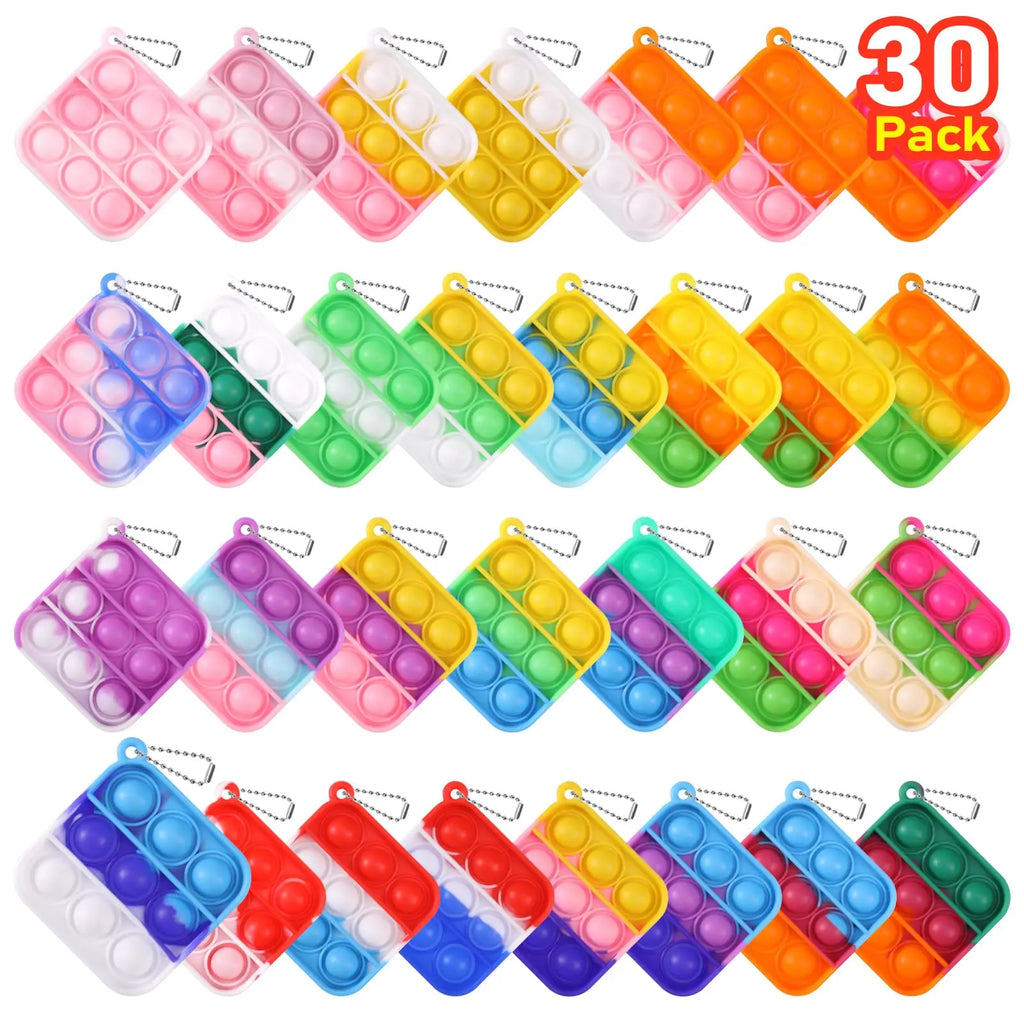 Mini Pop Fidget Keychain – Pocket Sensory Toy & Party Favour