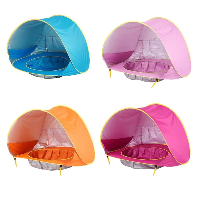 Baby Pop-Up Beach Tent with Paddling Pool & Sun Shade