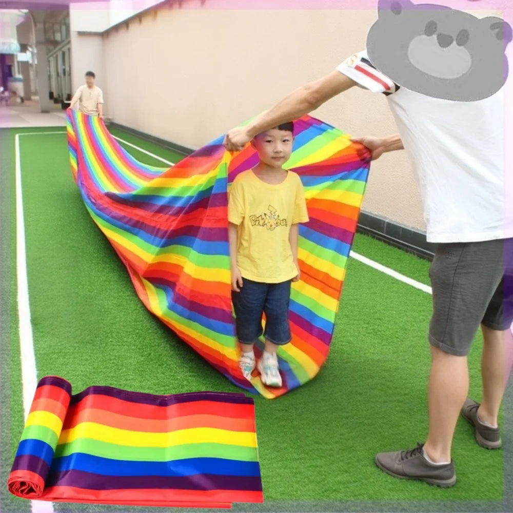 Rainbow Crawling Play Tunnel – Sensory Movement Activity for Kids