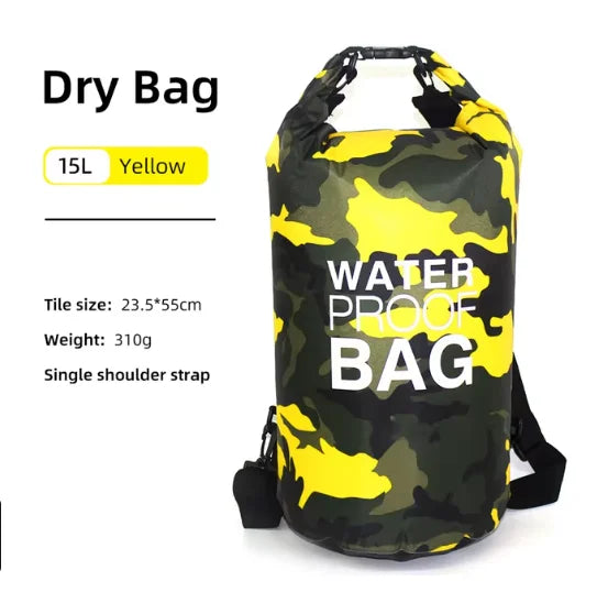 Waterproof Dry Bag Backpack with Wet/Dry Separation – 15L / 20L / 30L