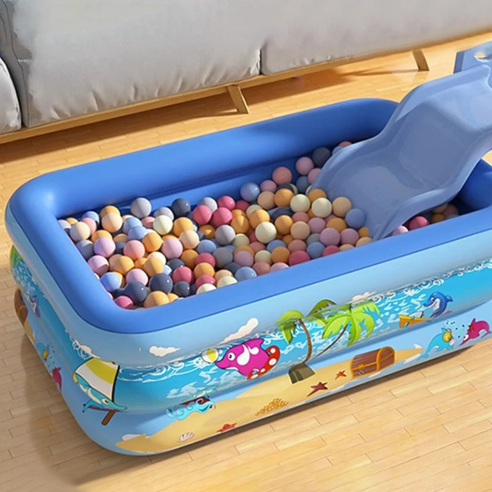 Kids Inflatable Rectangular Paddling Pool – 2 Sizes