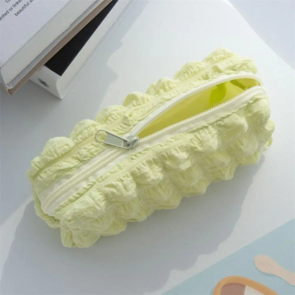 Puff-Style Large Capacity Pencil Case – Soft School Stationery Pouch