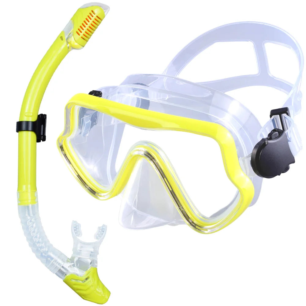 Adult Panoramic Snorkelling Mask & Dry Snorkel Set