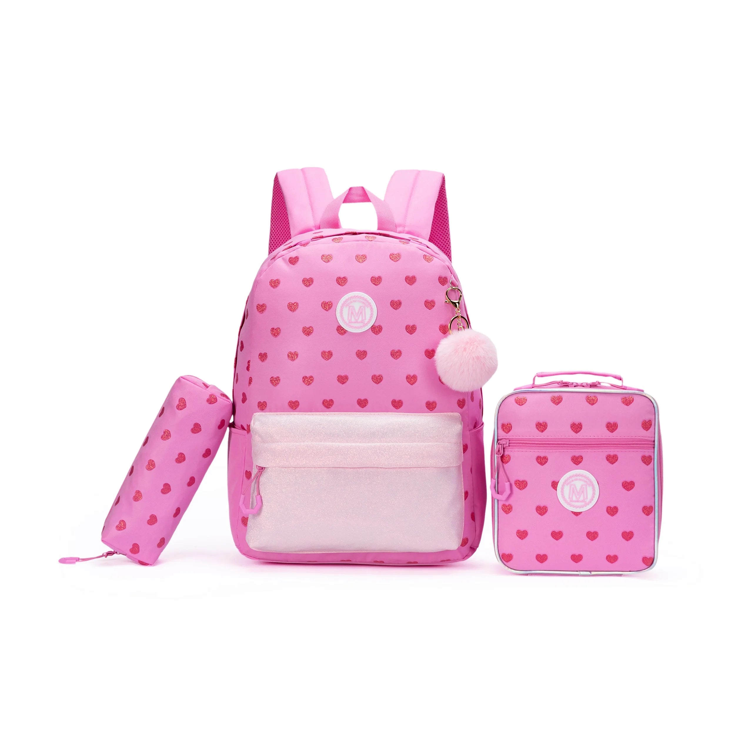 Girls School Backpack Set – Backpack, Lunch Bag & Pencil Case