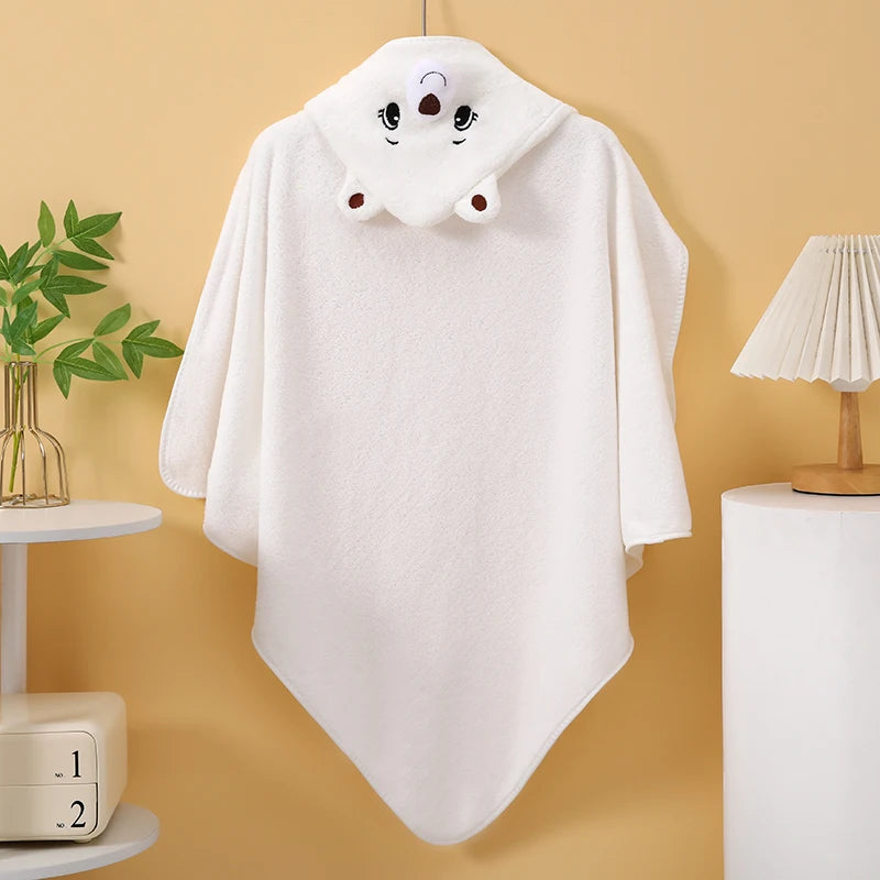 Kids Hooded Animal Towel – Soft Quick-Dry Bath & Beach Towel