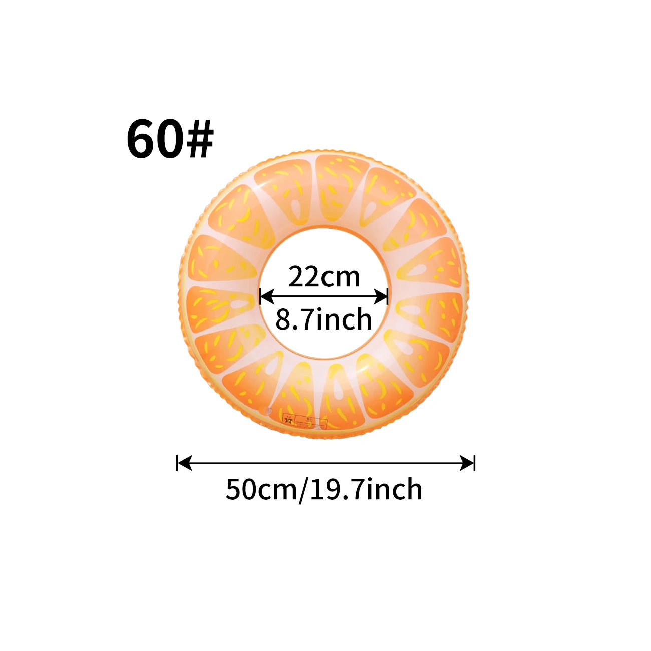 Tropical Fruit Inflatable Pool Ring