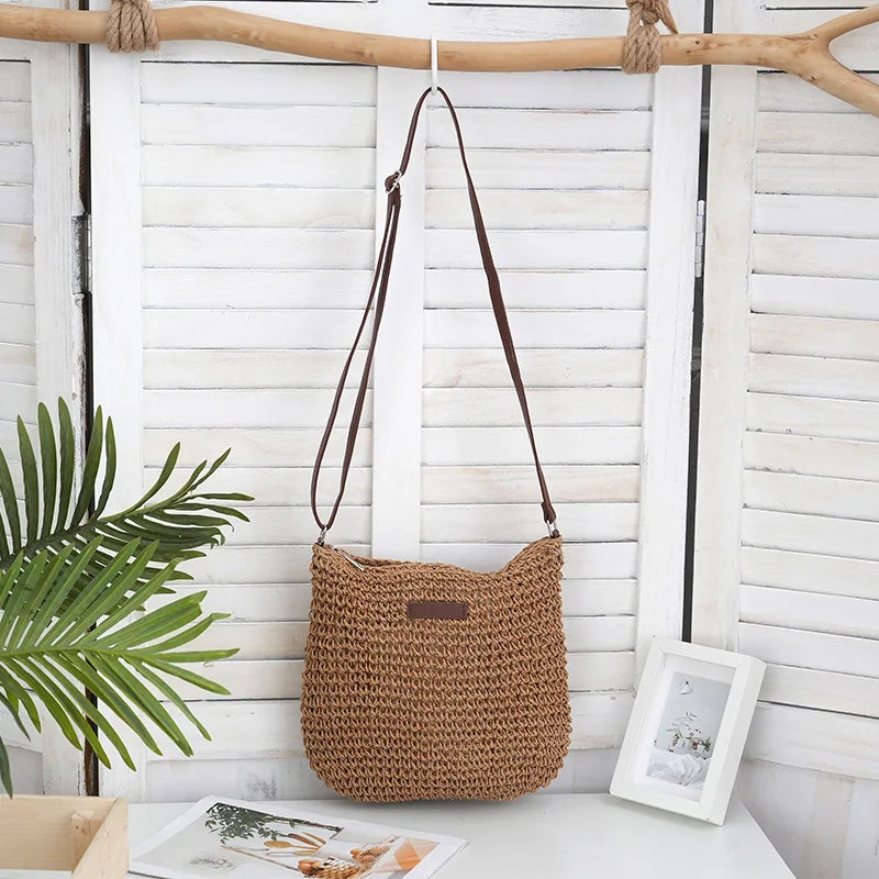 Woven Beach Crossbody Bag