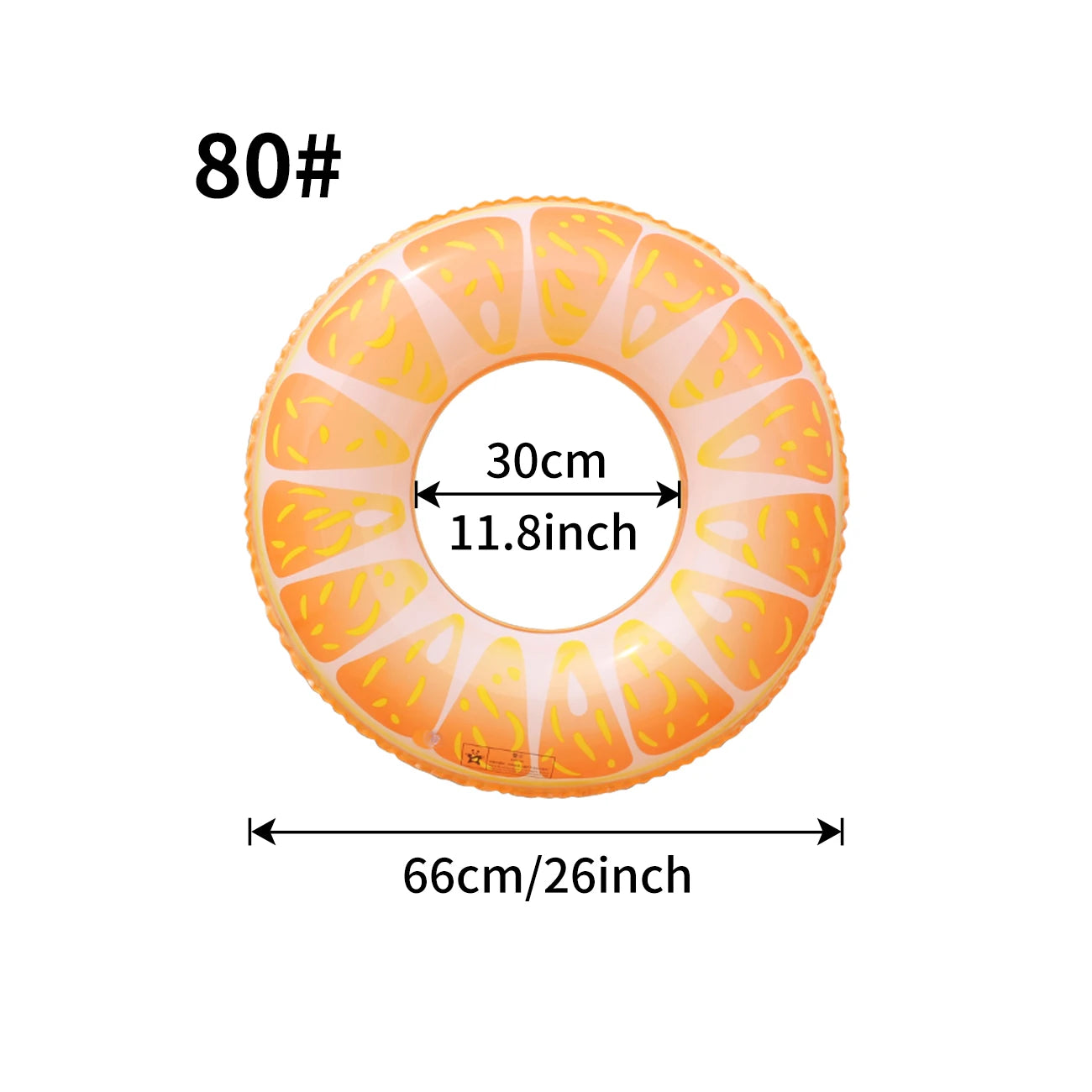 Tropical Fruit Inflatable Pool Ring