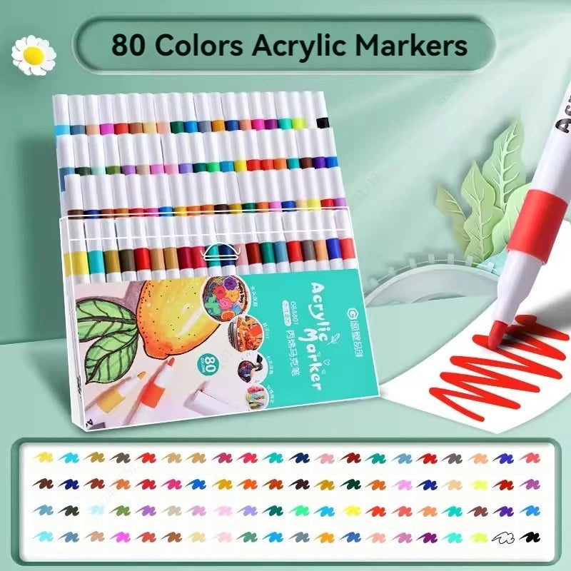 Acrylic Paint Marker Set – Multi-Surface Art & Craft Pens