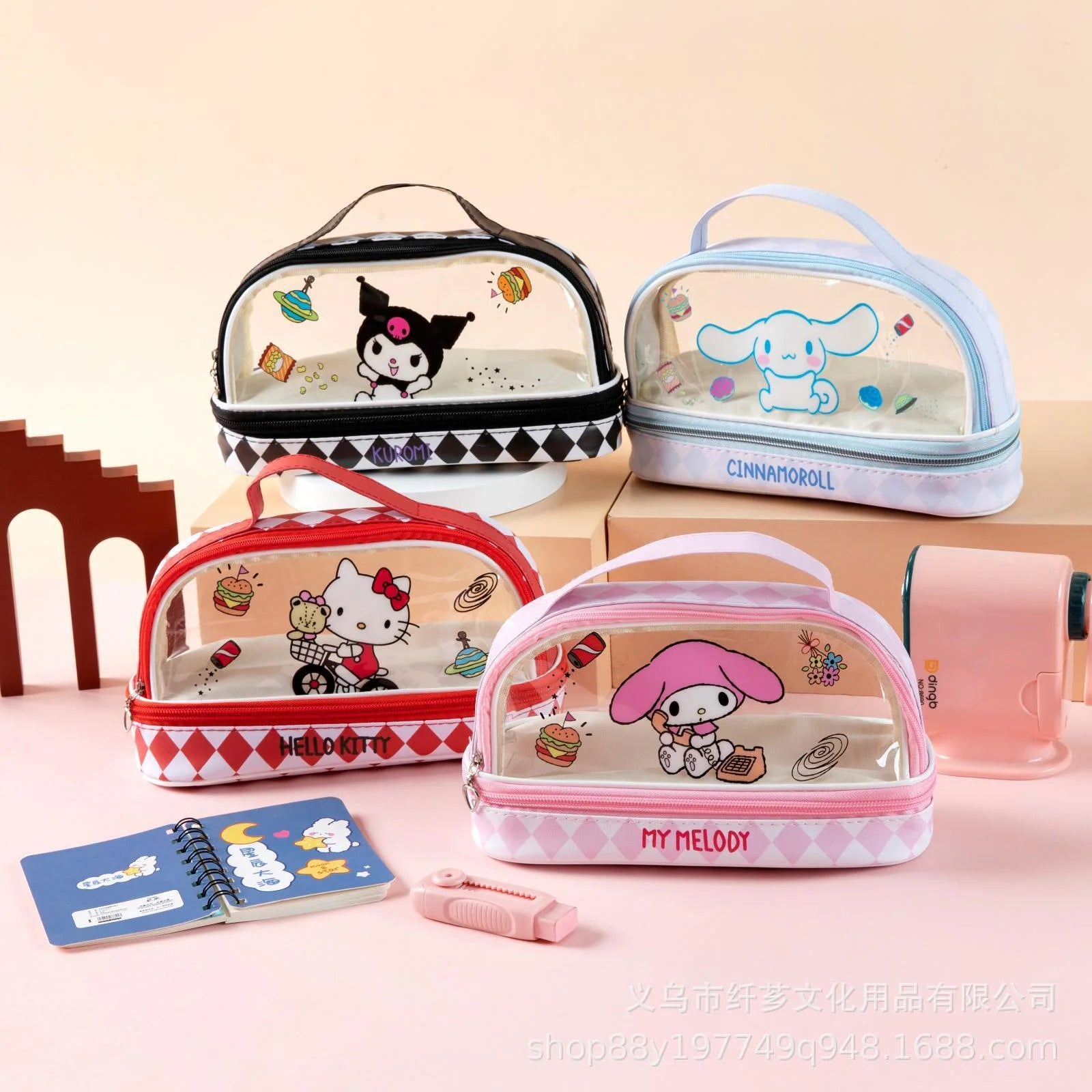 Sanrio Double-Layer Large Capacity Pencil Case – School Stationery Organiser