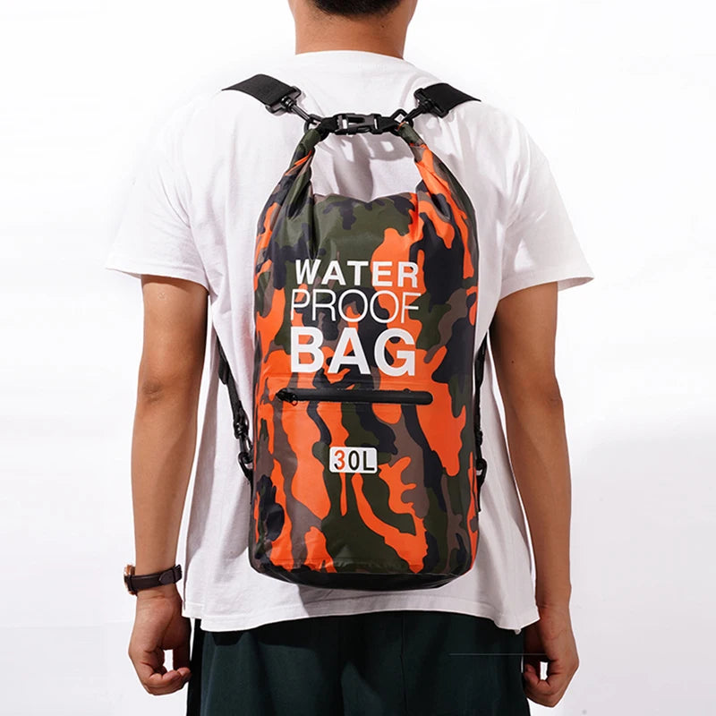 Waterproof Dry Bag Backpack with Wet/Dry Separation – 15L / 20L / 30L