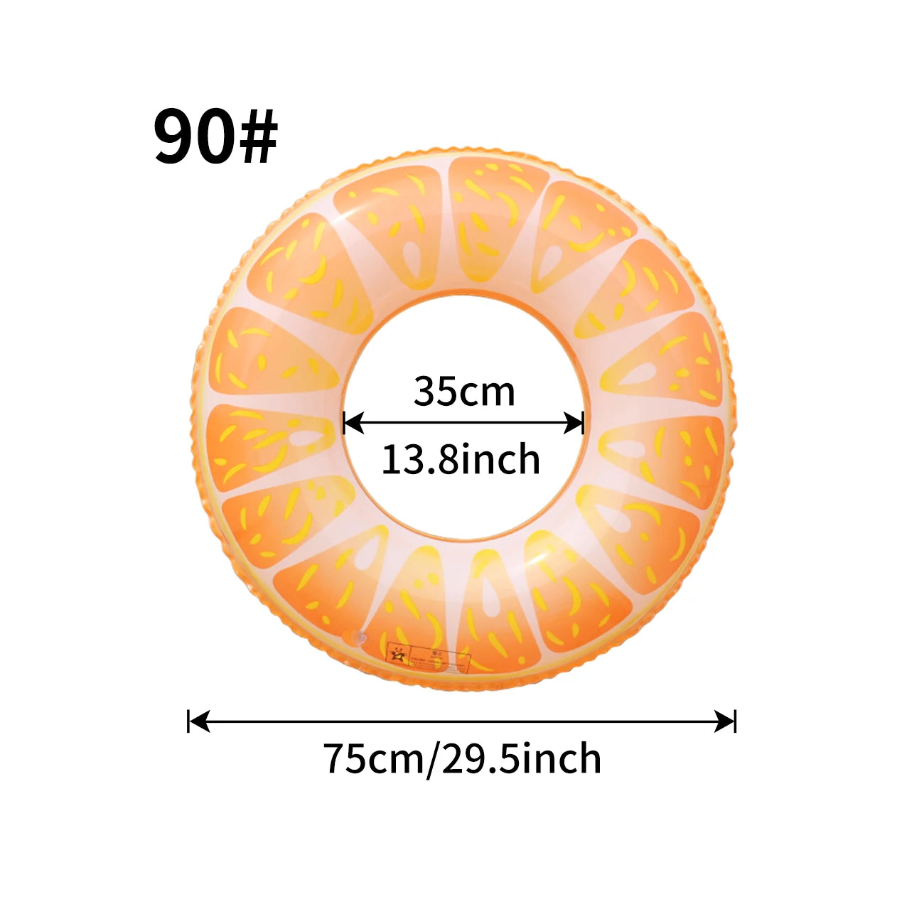 Tropical Fruit Inflatable Pool Ring