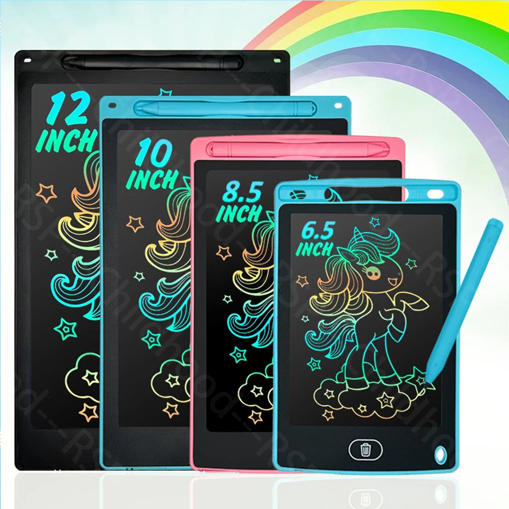 Reusable LCD Writing & Drawing Tablet – Colour Doodle Board with Stylus