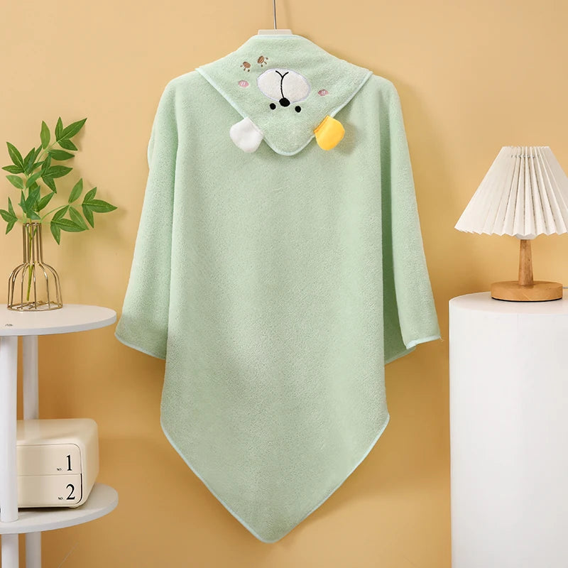 Kids Hooded Animal Towel – Soft Quick-Dry Bath & Beach Towel