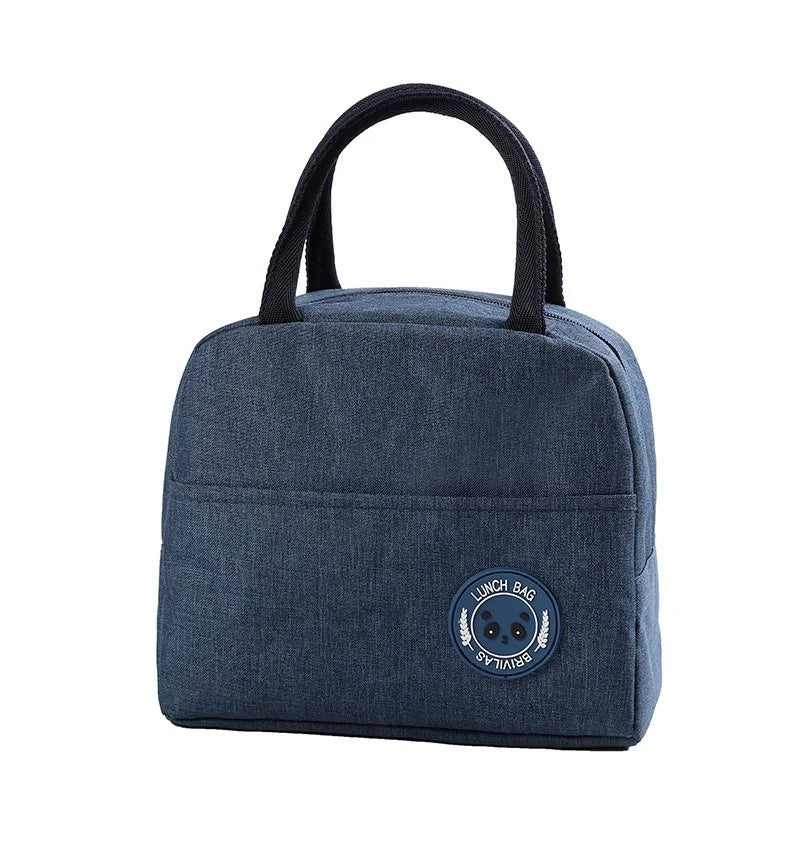 Patterned Insulated Lunch Bag – Portable School & Picnic Cooler Bag